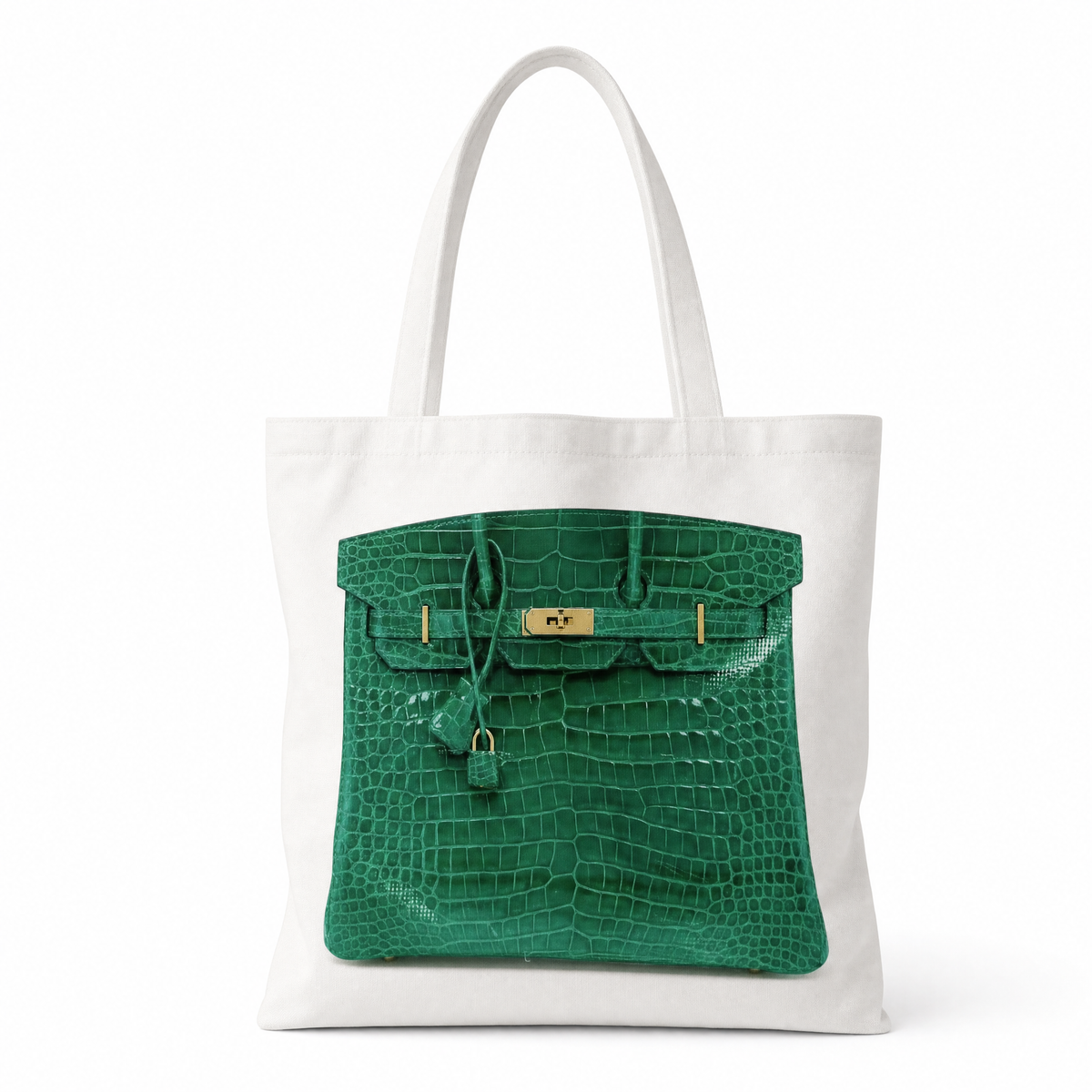 Splurge Free Tote - Green Croc design